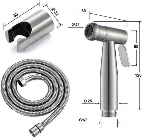 PDOLIGBDN Women's Wash Faucet Sprayer Full Pressure and Leakproof HandheldToilet Sprayer Kit | Hand Held Cloth Diaper