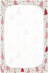 Sheet,52x28IN Pfrewn Christmas Crib Sheets for Boys Girls Christmas Pink Fir Trees Stars Snowflakes Fitted Crib Sheet