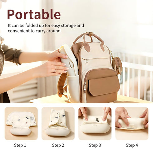 Cococu 6-24M(Beige Baby Bibs for Eating,Baby Smock bib with Silicone Catcher, Waterproof Baby Bib Shirt, Baby Feeding