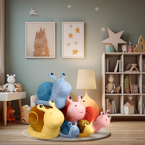 7.8 Inch) MUPI Snail Plush Pillow Toy Cute Stuffed Animal Snail Plush Kawaii Soft Decor Plushies Doll Gifts for Adults