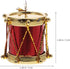 HOMSFOU Miniature Drum Models, 4pcs Mini Drum Accessories for Dollhouse Music Room Decor, 1:12 Scale