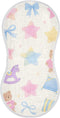 tplaotee Cute Colorful Star-Shaped Wooden Horse Bear Cotton burping Cloth Easy Care Baby