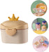 PERSELOSO 5.31X5.31X3.93 Inch Portable Milk Powder Box Formula Dispenser with Airtight Seal and Separate Spoon Precise