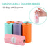 8 Rolls/120 Diaper Bags Disposable for Baby, Refill Bags Dirty Disposable Diaper Bags with Dispenser, Convenient