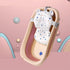 LEXIW Collapsible Baby Bathtub with Bath Pad Large Baby Bathtub Portable Bathtub with Drain Hole Folding Bathtub