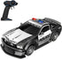 GoolRC 1:12 Scale RC Drift Car 2.4GHz Remote Control Police Car with Lights Siren 4WD High Speed Racing Toy