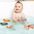 Bath Toys Floating Boats with Bathing Spoon - 11 PCS Bathtub Toy for Babies & Water Table Fun