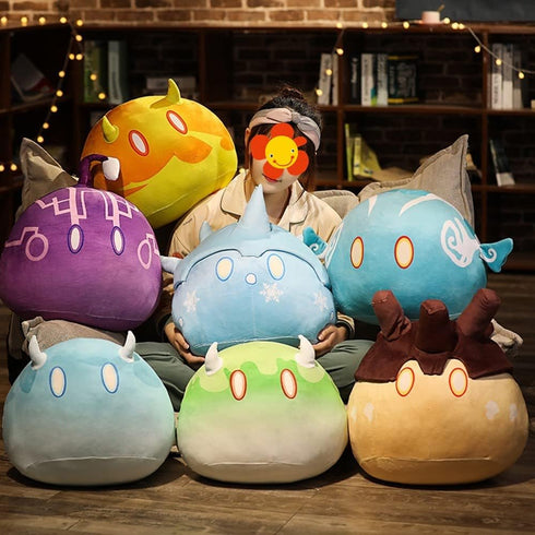Children’s Plush Toy Pillow, Soft Stuffed Doll, Role-Playing Game Fan Props (13.8" Thunder)