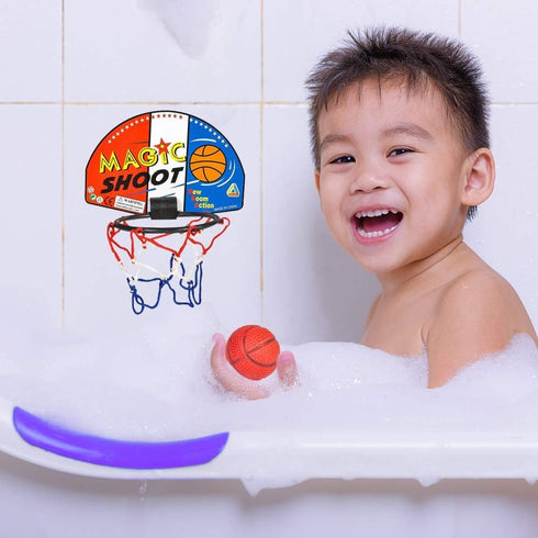 ArtCreativity Mini Basketball Game, 12 Sets with Mini Ball, Back Board Net & Mounting Tape for Kids