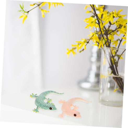 Toyvian 4pcs Simulation Lizard Model - Lizard Figurines Toy for Reptile Habitat Decorations and Educational Props