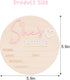RSOLIET She's Here or He's Here Wooden Sign - Gender Reveal Wooden Sign, Acrylic Gender Announcement, Hospital Birth