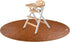 Linkidea Vegan Leather Splat Mat for Under High Chair - Floor Protector for Kids, Reusable Infant Food Splash Spill