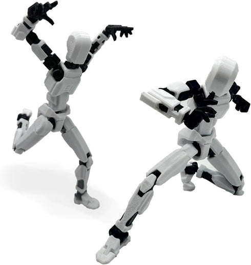 T13 Action Figure (Assembly Completed) 5.54-inch Movable Robot Dummy 13, Hand Painted Desk Decoration