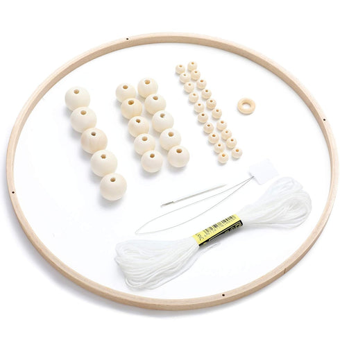 Baby Mobile DIY Kit - Nursery Wooden Frame Mobile Crib Bed Bell