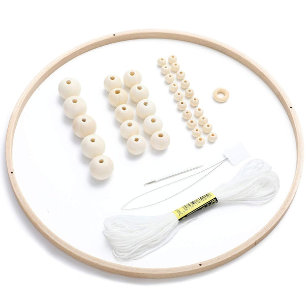 Baby Mobile DIY Kit - Nursery Wooden Frame Mobile Crib Bed Bell