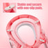 GrowthPic Toddler Toilet Training Seat Ladder with Sturdy Non-Slip Wide Step and Soft Cushion for Girls with Splash