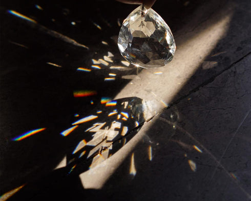 10pcs 50mm H&D Chandelier Crystal Prisms Pendants - Clear Crystal Teardrops Parts