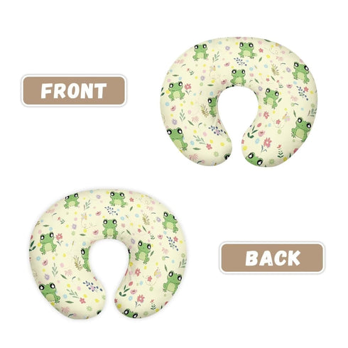 Kathyboom Cute Frogs Breastfeeding Pillowcase for Baby Girls Boys, Comfortable Nursing Pillow for Maternity Mom