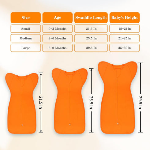 Roksuma 6-9 2-Way 100% 0.8 2-Pack 20-27lbs) Transition Swaddle Months Sleep Sack Arms up Swaddles Zipper Cotton Arms