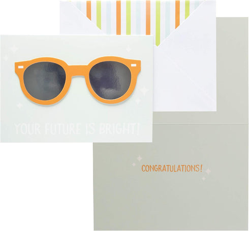 C.R. Gibson Handmade Graduation Cards - Assorted 3pc, 5'' x 7''