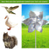 SUNPRO Reflective Pinwheels, 10-Pack Extra Sparkly Pinwheels for Garden Decor, Scare Birds Away from Yard