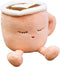 Latte 11.8 Inch Plush Pillow - Coffee Cup Doll Toy, Birthday Gift for Kids, Adults