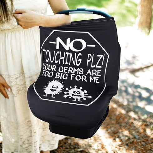 Metplus Infant Car Seat Covers - Stretchy Nursing Breastfeeding Canopy Cover for Babies, Newborn Boys Girls Shower Gift