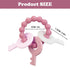 YAPROOM Silicone Teething Keys for 6-18 Month Baby, Cute Keys Teether Ring for Infants