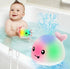 Gigilli Baby Girl Bath Toys, Light Up Whale Sprinkler Bath Toys for