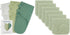 Comfy Cubs Swaddle Blankets and Muslin Burp Cloths Bundled