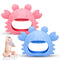 Anboor 2 Pack Baby Teething Toys: Silicone Teethers for Babies 0-6 Months, Anti Dropping Hand Teether for Teething