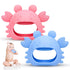 Anboor 2 Pack Baby Teething Toys: Silicone Teethers for Babies 0-6 Months, Anti Dropping Hand Teether for Teething