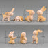 7 Pcs Rabbit Figures Miniature Figurines Collection for Kids, Animal Toys Set Cake Toppers, Christmas Birthday Gift