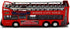 Chicago Sightseeing Double Decker Bus Open Top, Red 2168CG - 6 Inch Scale Diecast Model Replica