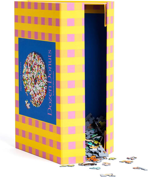 Dozen Donuts 540 Piece Puzzle for Adults, Soft Touch Pieces, 12 Mini Puzzles