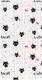 miaozhen Cotton Baby Crib Sheets Soft Stretchy Cute Animal Black Cat Handdrawn Crib