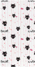 miaozhen Cotton Baby Crib Sheets Soft Stretchy Cute Animal Black Cat Handdrawn Crib