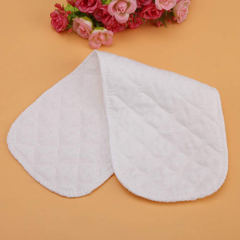 Set 10pcs, Nappy Liner Cloth Diaper - Organic Cotton, Soft and Breathable, Double Water Absorbency, Stitched to Prevent