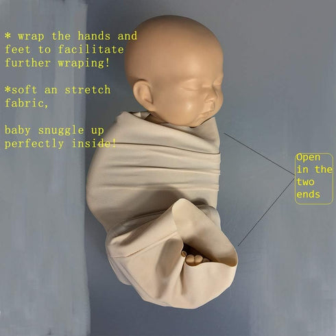 D&J DON&JUDY Large Newborn Photography Props Baby Wrap Helper Calmer, Swaddling Snuggle Sack Posing Cocoon with Matching by D&J DON&JUDY