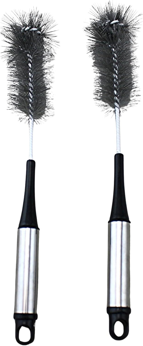 2-Piece Stainless Steel Bottle Brush Set, Multipurpose Cleaning Brushes for Bottles & Glasses