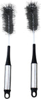 2-Piece Stainless Steel Bottle Brush Set, Multipurpose Cleaning Brushes for Bottles & Glasses