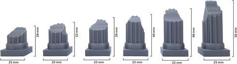 Forge Roman-Inspired Ruined Pillars/Columns - Durable 3D Printed Scatter Terrain for Tabletop RPG Wargames & Dioramas