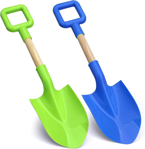 Amarlozn 16" Beach Sand Shovels Toy for Kids, Garden Scoop Tool Kits, Sturdy