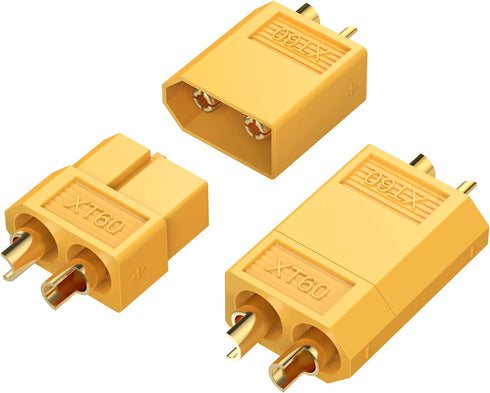 AUTOUTLET 10-Pair XT60 Power Connectors (M/F) with 20 Heat Shrink Tubes for RC LiPo Batteries