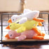 White Plush Duck Car Keychain, Cotton Filling Stuffed Animal Fluffy Duck Plushie