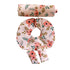 Infant Car Seat Head Support Set, Blush Pink Coral Floral, Newborn Head