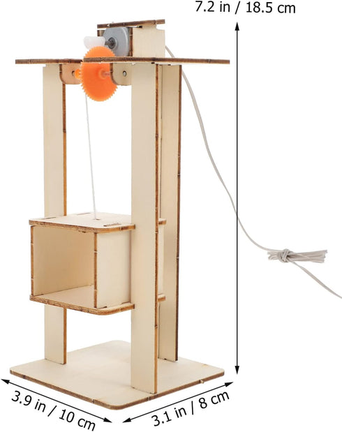 Wooden Elevator Kids STEM Projects - Science Kits for Ages 5-14, DIY Model Building Kits