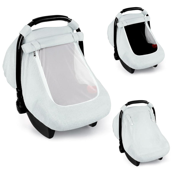 Muslin Car Seat Covers for Babies, Summer Baby Car Seat Cover for
