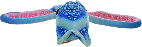 22" Wild Republic Wr Print Squid Plush, Stuffed Animal, Plush Toy, Gifts for Kids, Blue