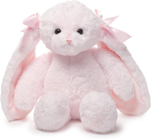 Bearington Bun Bun Plush Easter Bunny, 14 Inch Pink Stuffed Animal, for Ages 1-14